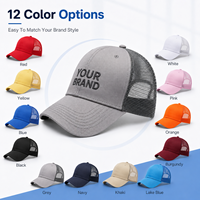 Gorra de Béisbol Personalizada con Logotipo, Frente de Algodón y Malla de Nailon, Transpirable, Ajustable, con Visera Curva, Proveedor Mayorista