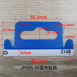 Hot Sale Plastic Hole <b>Hook</b> <b>Adhesive</b> Hanging Hole hang Tab Supermarket <b>Self</b> <b>Adhesive</b> Packing Plastic hang Tabs - Product Image 6