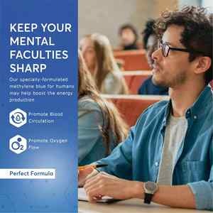 Tetesan dosis biru metilen kualitas tinggi 50MG untuk manusia dapat membantu meningkatkan suplemen energi - Product Image 5