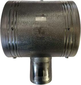 אביזרי אלקטרופיוז'ן שחורים PN16 PE100/80 	 מחבר צינור מפחית DN200*90 200 מ\\\"מ-90 מ\\\"מ 	 אביזרי צנרת HDPE מפלסטיק למערכת אינסטלציה - Product Image 4