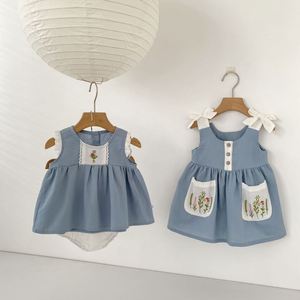 OEMODM 0-4 jaar Baby Meisjes Mouwloze Katoenen Jurk Baby Katoenen Kleding Baby Meisjes Kleding Fabrikant - Product Image 1