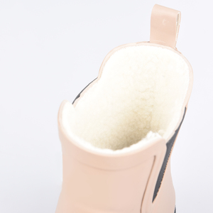 <span class=keywords><strong>Stivali</strong></span> da Pioggia in <span class=keywords><strong>Gomma</strong></span> da Donna con Fodera in Lana al 30% Colore <span class=keywords><strong>Beige</strong></span> - Product Image 6