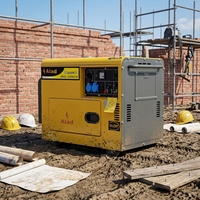 Hochwertiger Tragbarer Dieselgenerator 3kW-6,5kW Bereich Superleise Luftgekühlt 480V 48V Automatischer Start Nennspannung