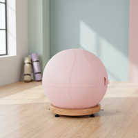 Ballon d'exercice souple en PVC, écologique et durable, avec housse pour le yoga