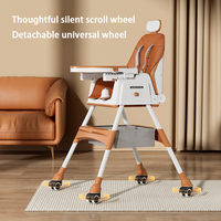 Chaise de repas moderne pour enfants, portable, pliable en plastique, réglable, pour bébés, vente en gros pour les foyers