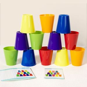 Jeu de tasses classiques interactif parent-enfant pour les vacances en famille et le camping – Jeu rapide pour enfants - Product Image 2