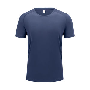 Camiseta de Nailon Personalizada, Color Verde Militar Sólido, Manga Corta, Ropa Informal - Product Image 2