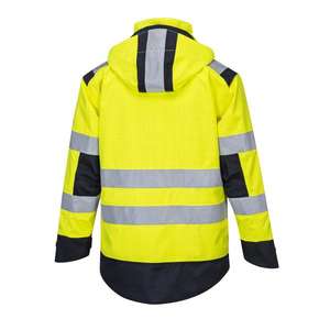 PORTWEST - MV70YNRXL Modaflame jaune/bleu marine pluie multi norme arc veste-EAN 5036108330522 FLAME RESISTANT WORKWEAR - Product Image 2