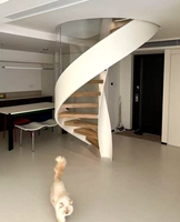 VIKO Escaliers d'intérieur en bois massif rotatifs en métal Petit escalier en colimaçon 2025