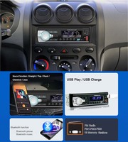 Lecteur MP5 de voiture Single 1 Din Sd Car Radio Fm Aux Input Receiver Usb With Bt Audio Car MP3 Player