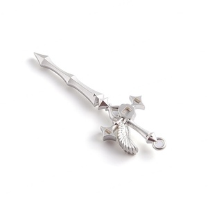 Colgante de Metal con Diseño Creativo en Forma de Espada, Color Plateado, para Regalo, Manualidades y Decoración - Product Image 2