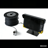 Caméra d'inspection sous-marine 4K analogique 10 pouces 5MP pour égouts et forages, vision nocturne, kits DVR