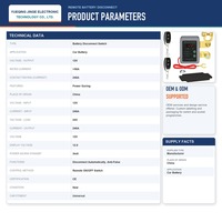 Interrupteur de déconnexion de batterie de voiture intelligent 12V 24V 240A, télécommande sans fil, isolateur de batterie, affichage LED de la tension, coupure automatique de l'alimentation