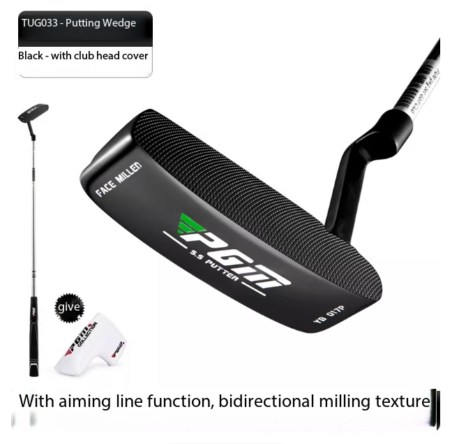 TUG033 Nero - Putter di livello professionale [Include copritesta]
