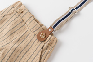 Abiti da Battesimo per Neonati Maschi 0-24 Mesi, Tutina con Papillon e Pantaloni con Bretelle - Product Image 6