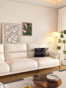 थोक भूरे रंग की चमड़े 3 सीटर रहने वाले कमरे फर्नीचर लक्जरी सेट सोफा चीन सोफे आधुनिक सोफे सोफे - Product Image 6