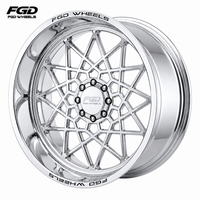 Roue en alliage T6061 de 20, 24, 26, 28, 30 pouces, motif multi-vis 8x165.1, roue forgée pour les séries F-250/F-350