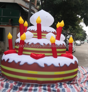 Decoración <span class=keywords><strong>de</strong></span> boda al aire libre inflable Holanda Feliz cumpleaños pastel globo publicidad inflables para eventos al aire libre - Product Image 3