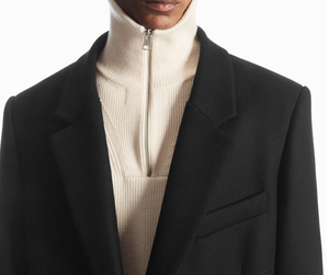 رجل الخريف الشتاء فاخر ربع سحاب البلوز سترة المتضخم بسيط طويل الأكمام الياقة المدورة محبوك سترة اللباس الرجل - Product Image 4