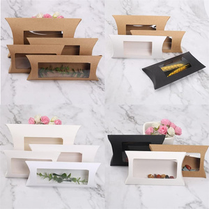 Caja de Embalaje de Papel Kraft Mini con Ventana Transparente, Caja de Regalo para Dulces, Chocolates, Panadería, Exhibición de Bodas - Product Image 3
