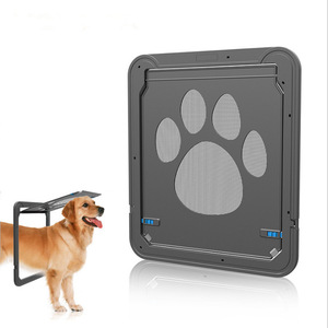 Nouvelle porte pour animaux de compagnie (chats et chiens) pour fenêtre moustiquaire, facile à installer, pour entrée et sortie, avec clôture - Product Image 2