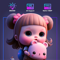 Meilleures ventes - Mini projecteur LED portable - Résolution 4K - Luminosité 3500 lumens - Système d'exploitation Android - Haut-parleurs intégrés - Pour les entreprises