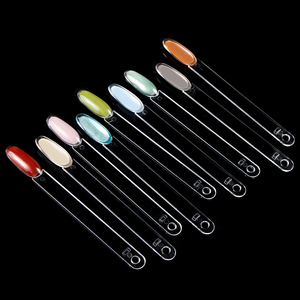 Paleta de exhibición de esmaltes de uñas de gel UV redonda, anillo de prueba de cartas de colores, herramienta de práctica de manicura para salón, venta al por mayor - Product Image 2