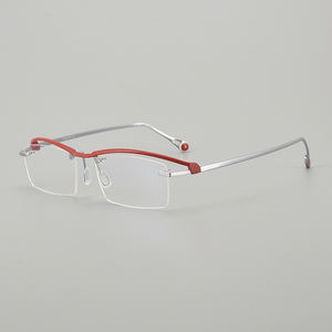 2024 nouvelles lunettes de lecture sans <span class=keywords><strong>lunette</strong></span> mâle pur titane affaires cadre optique femme haute myopie anti-bleu lunettes cadre - Product Image 5