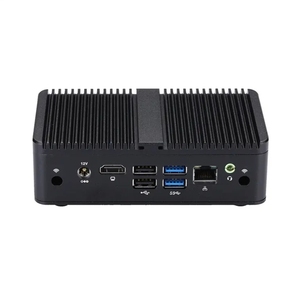 Qotom Q730C rangka Aloi aluminium, komputer Desktop Mini 4k grafik UHD 600, memori Mini terintegrasi 4GB PC - Product Image 3