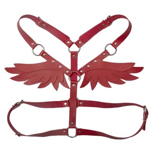 Occidental Punk Leather Angel <strong>Wing</strong> Strap <strong>Suit</strong> Women's Leather Top Binding Body Shoulder Belt - Product Image 4