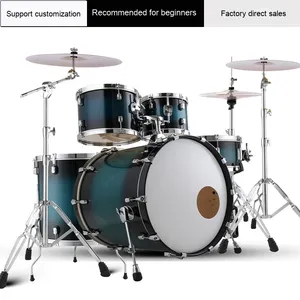 Erwachsene Kinder 5-teiliges Doppelschicht-Ahornholz Umweltfreundliches Schlagzeug-Set für Heim-Musikalische Übung Aufführung Prüfung AOOLOO JP-900 - Product Image 6