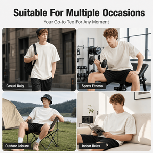 เสื้อยืดแขนสั้นผ้าฝ้าย 100% หนักพิเศษ 480gsm คุณภาพสูง ตัวอย่างสินค้า MOQ ต่ำ แบรนด์แฟชั่นยอดนิยม ขายดี ผลิตจากผ้าถัก - Product Image 4