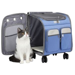 Fábrica BSCI 2022, Carrito Transportador de Mascotas Portátil de Alta Calidad, Transpirable, de Lino, para Perros y Gatos - Product Image 1