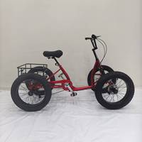 Quadricycle tout-terrain 4 roues OEM Jacaranda 20*4.0 à pneus larges – Vélo de plage adulte pour neige et sable avec panier de chargement