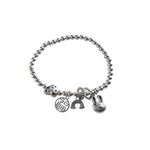 Bracelet en argent Sterling S925 pour femmes, bijoux à breloques en forme de cœur, cadeau, accessoire de mode - Product Image 5
