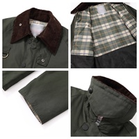 Veste de travail pour homme en sergé épais 400 g/m², coupe ample vintage, coupe-vent, manteau d'automne, logo personnalisé OEM ODM, polyester/coton, fermeture éclair