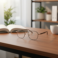 Yasee – Montures de lunettes de vue anti-lumière bleue légères et élégantes en forme de diamant, faites à la main, pour femmes et hommes