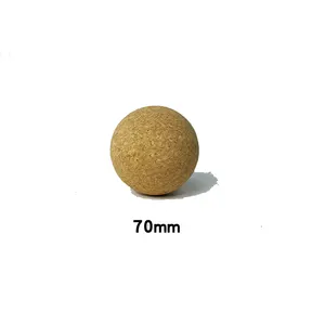 ベストセラー100% ナチュラルコルクラージマッサージピーナッツボールマルチサイズセラピー高密度コルクマッサージボール