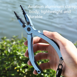 คีมตกปลา คีมถอดเบ็ดแบบยาว คีมตกปลาสแตนเลสขายดีที่สุด พร้อมสายคล้อง - Product Image 1