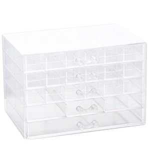Jewelry <b>Box</b> Plastic Organizer With Multiple Compartments For Earrings Bracelets Necklaces <b>Storage</b> Display Case <b>Small</b> Size - Product Image 4