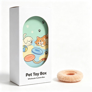 Eco Friendly Recyclable Pet Toy Paper Packaging <b>Box</b> Custom Logo Color Printing Dog Cat Toy Gift <b>Box</b> Wholesale - Product Image 1