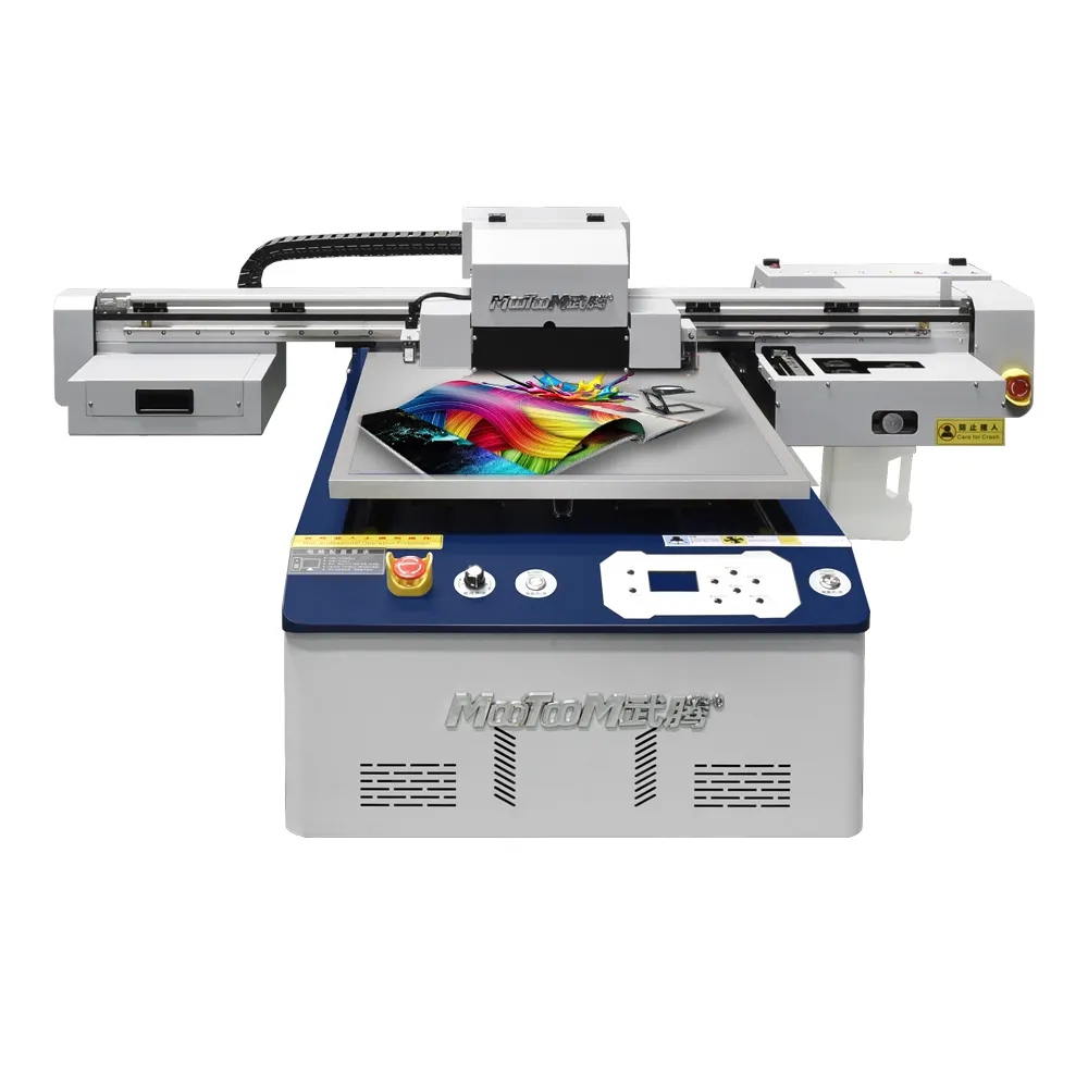 1-4 pezzi i3200 teste 6090 grande formato UV flatbed macchina stampante legno Correx ACM acrilico ABS pannello in schiuma stampante