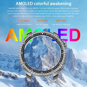 Montre connectée GPS SENBONO MAX88 pour hommes avec surveillance de la santé, baromètre, boussole, suivi de la forme physique, <span class=keywords><strong>profondeur</strong></span> <span class=keywords><strong>5</strong></span> <span class=keywords><strong>atm</strong></span>, montre intelligente - Product Image 2