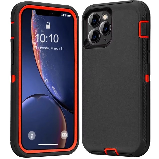 Factory Wholesale 3 in 1 Heavy Duty Armor Shockproof Defender Case for IPhone 17 Air 16 15 14 13 12 11 Pro Max with Retail Box