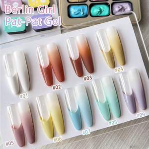 MORDDA Berlin Girl Patting Glue, Gel UV <span class=keywords><strong>para</strong></span> <span class=keywords><strong>Uñas</strong></span> con Color, Base Acuosa, Sin Limpieza, Alta Saturación, Grueso, Degradado, Mezclable, Teñido - Product Image 4