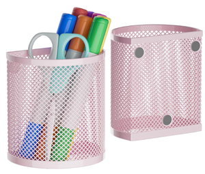 ที่ใส่ดินสอแม่เหล็ก ที่ใส่ปากกาครึ่งวงกลม แม่เหล็กติดตู้เย็น สีดำ - Product Image 5