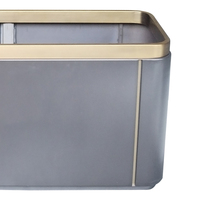 Jardinière sur pied en métal thermolaqué, grande taille, personnalisable, minimaliste, simple, écologique et durable, pour la maison, le jardin, l'hôtel et le commerce