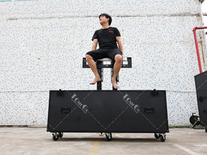 <span class=keywords><strong>Cassa</strong></span> di volo TV completamente nera motorizzata <span class=keywords><strong>per</strong></span> schermi da 70-75 pollici con doppi montanti di sollevamento - Product Image 3