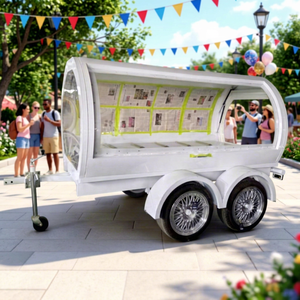 Cercueil mobile de luxe fabriqué en Chine, blanc, électrique ou traîné par des chevaux, à vendre - Product Image 1