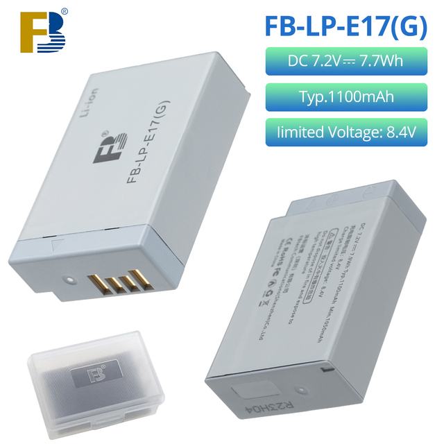 FB for LP-E17 Camera Battery (ABS Material Color Box Packaging) for R50/R8/200d